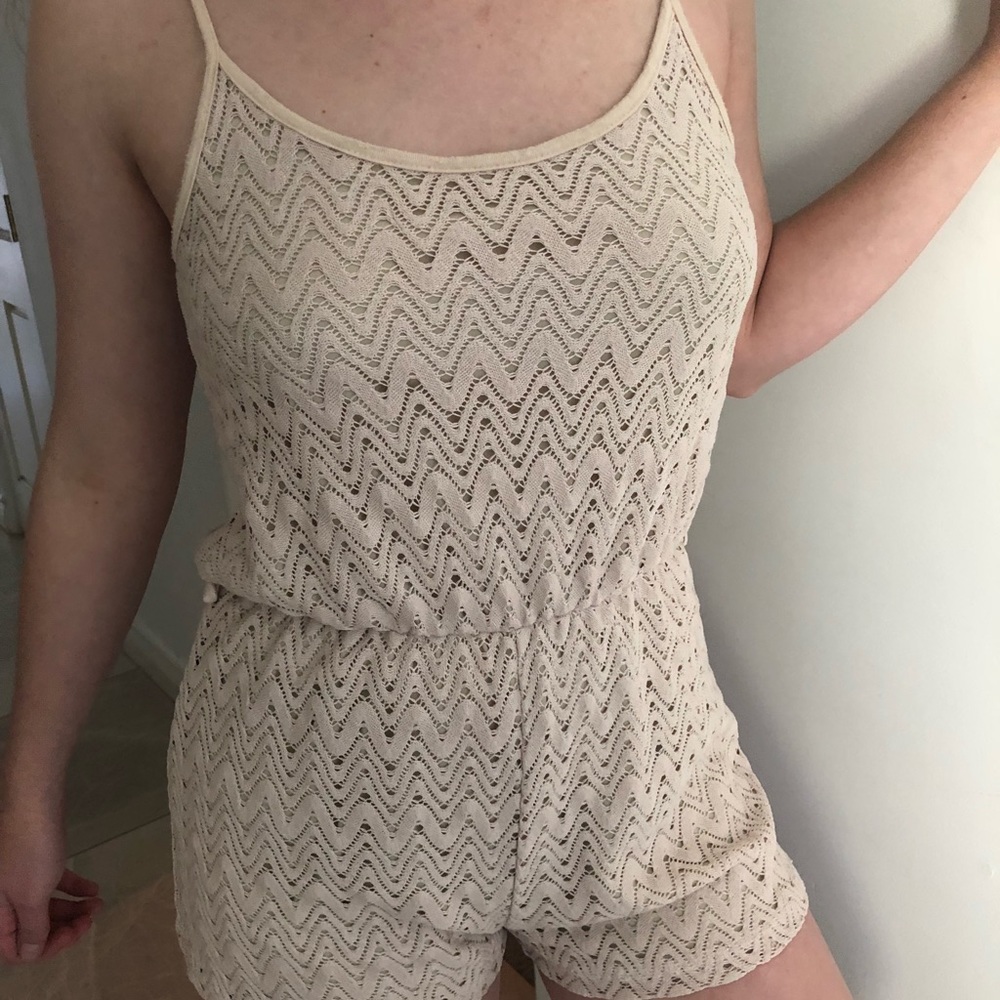 Papaya Cream Romper